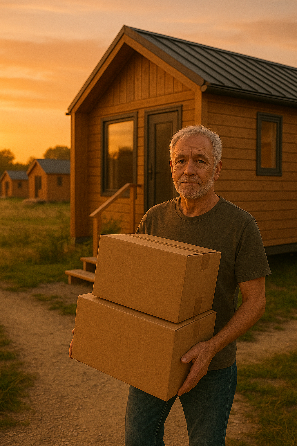 Bewohnerpaar in warmem Licht